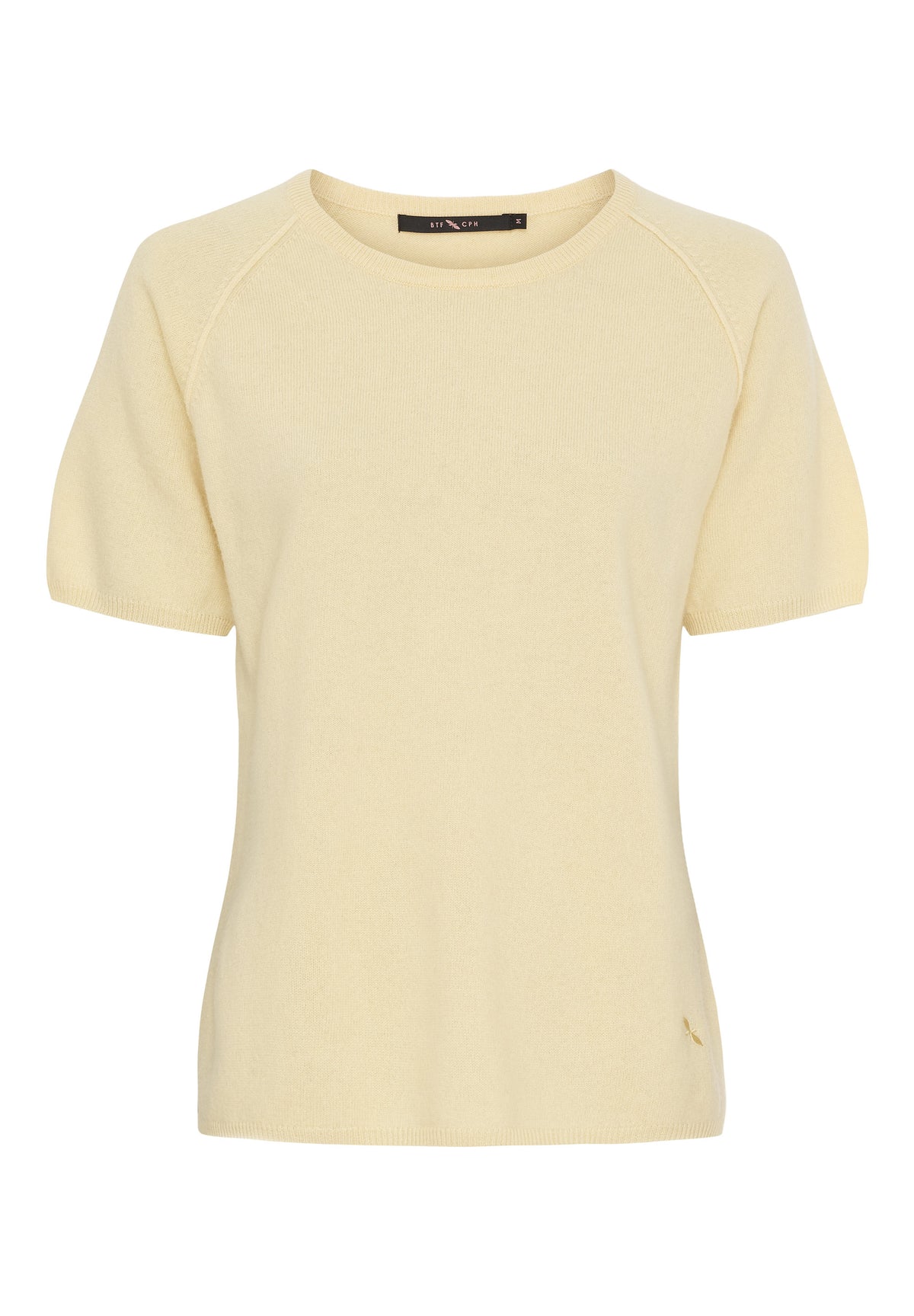 BTFCPH Finstrikket t-shirt i cashmere blanding Pullovers French Vanilla