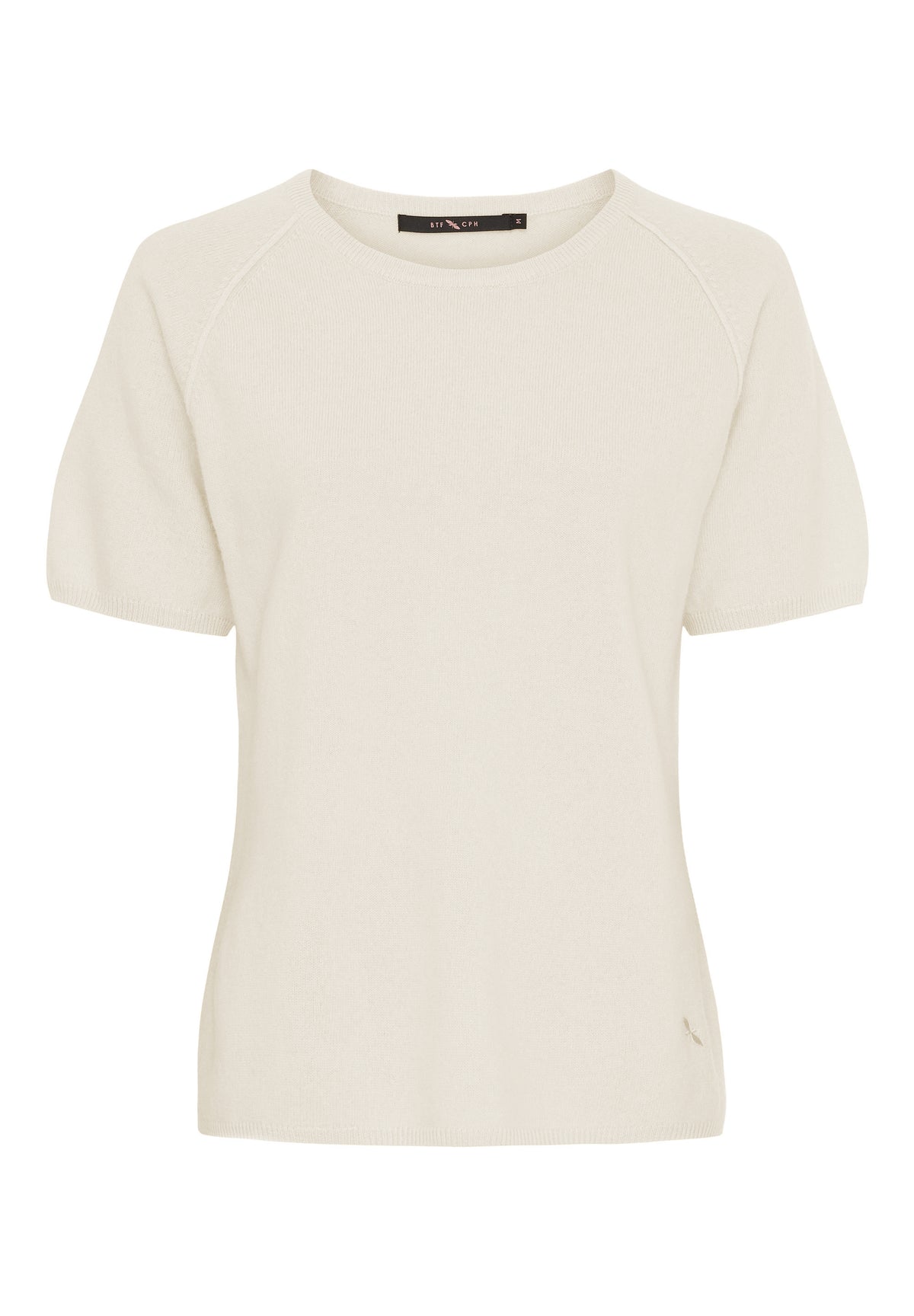 BTFCPH Finstrikket t-shirt i cashmere blanding Pullovers Hvid