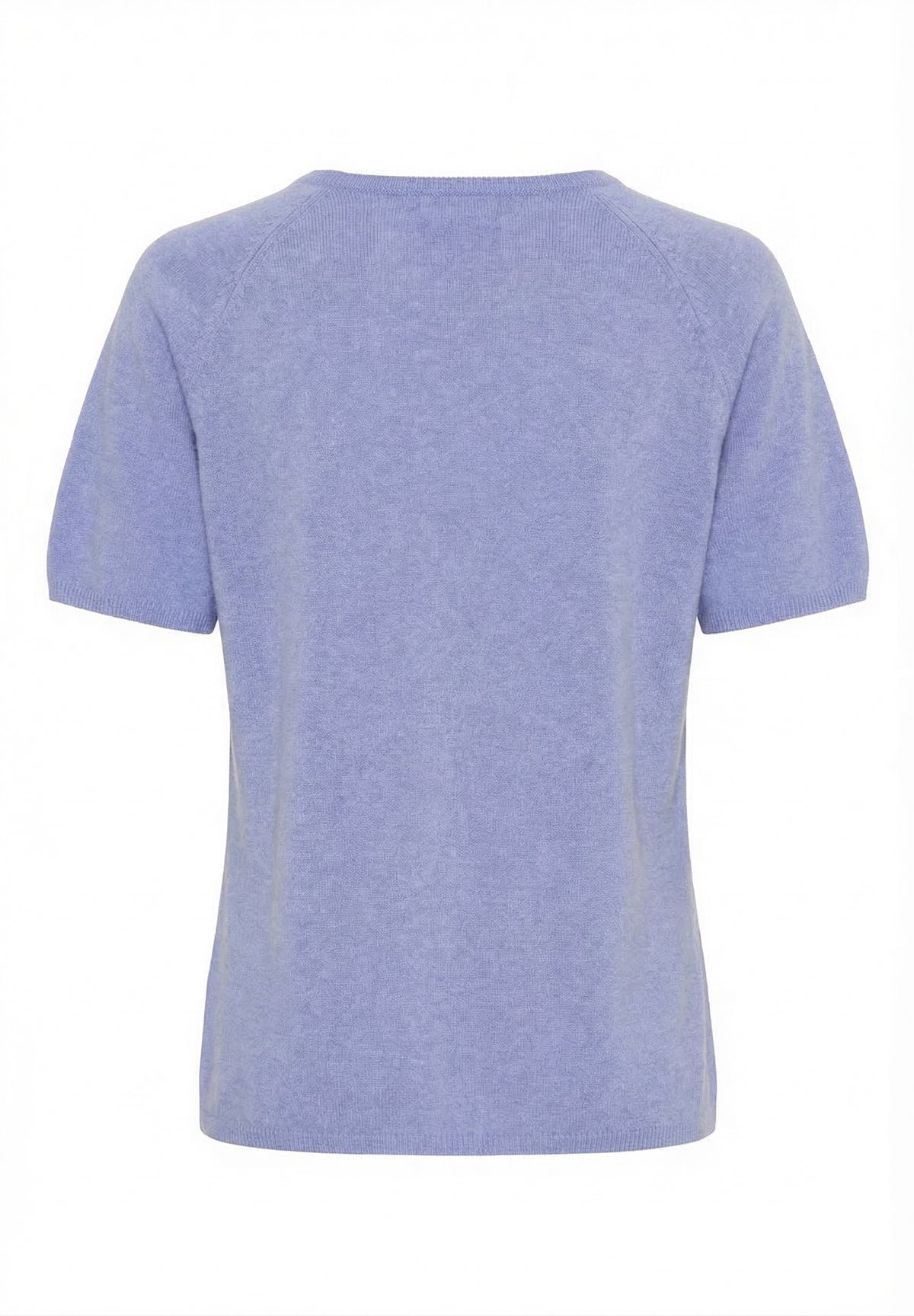 BTFCPH Finstrikket t-shirt i cashmere blanding Pullovers Lavander Blue Melange