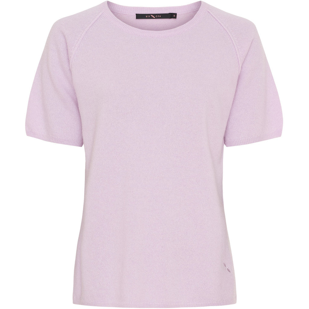 BTFCPH Finstrikket t-shirt i cashmere blanding Pullovers Rød