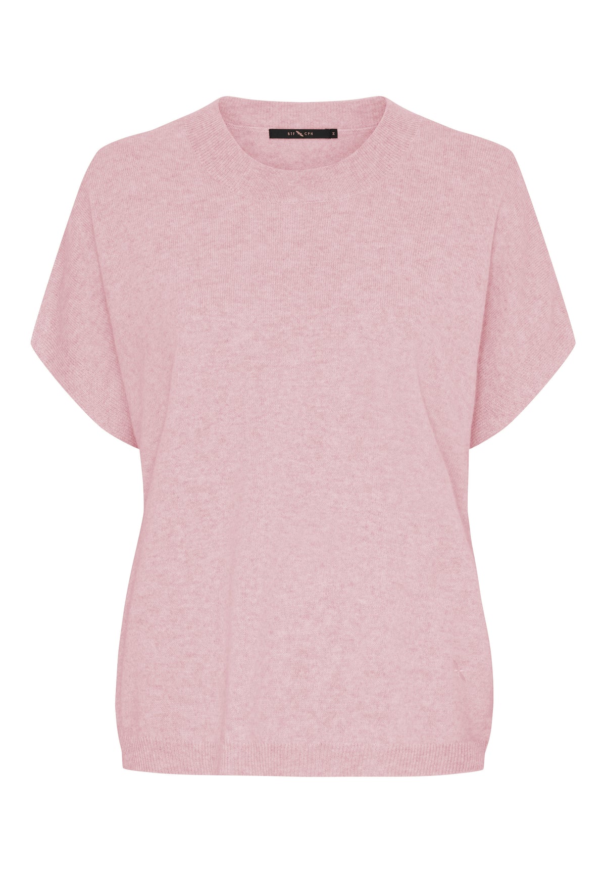 BTFCPH Finstrikket t-shirt i cashmere blanding Pullovers Rosa