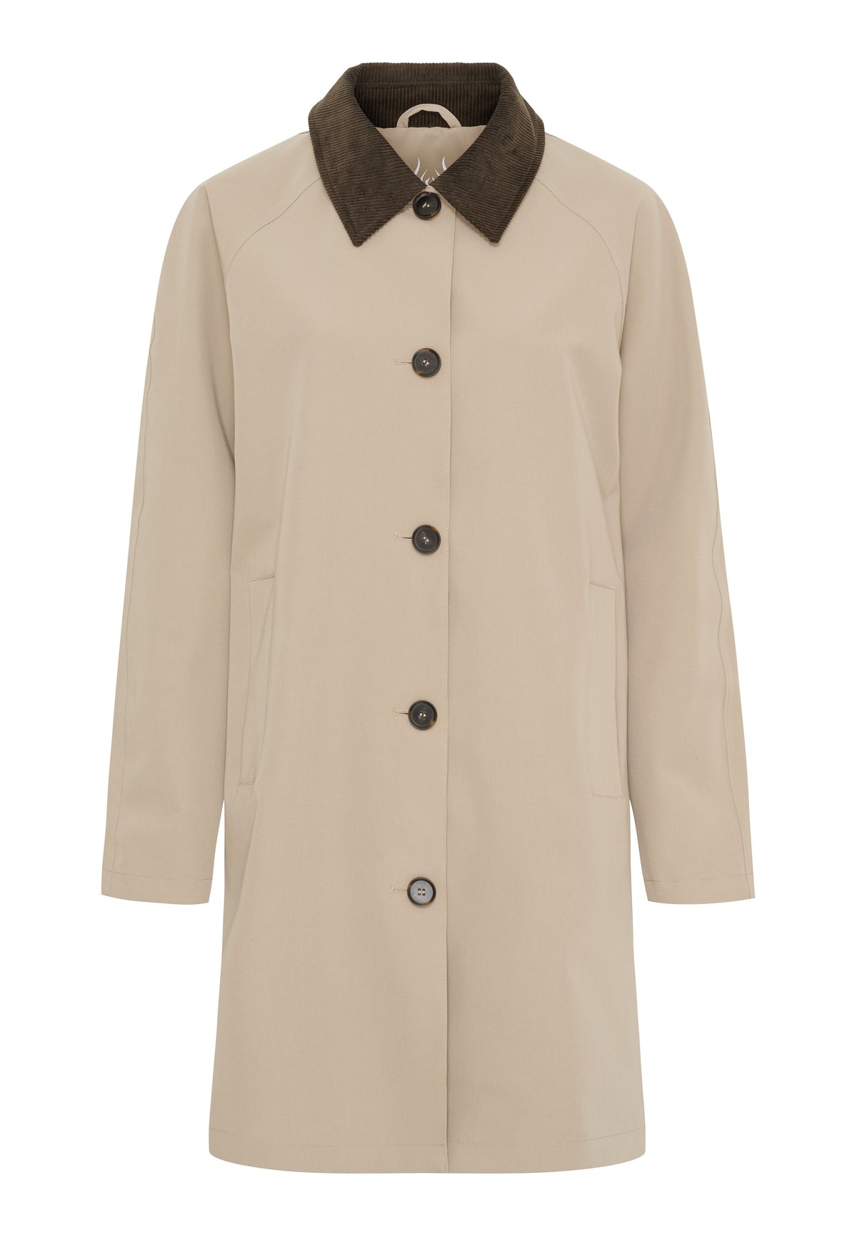 NOTYZ Frakke med fløjlskrave Frakker Beige