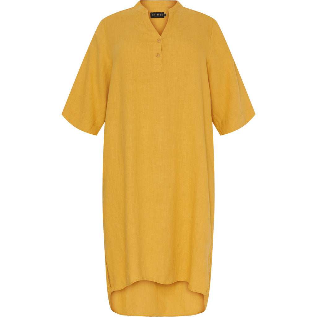 NO. 1 BY OX Hør tunika kjole Kjoler Honey Yellow
