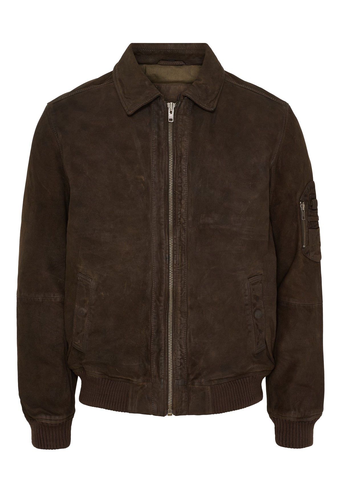NOTYZ HIM Jakke i ruskind Jakker Brown w. Gunmetal acc.