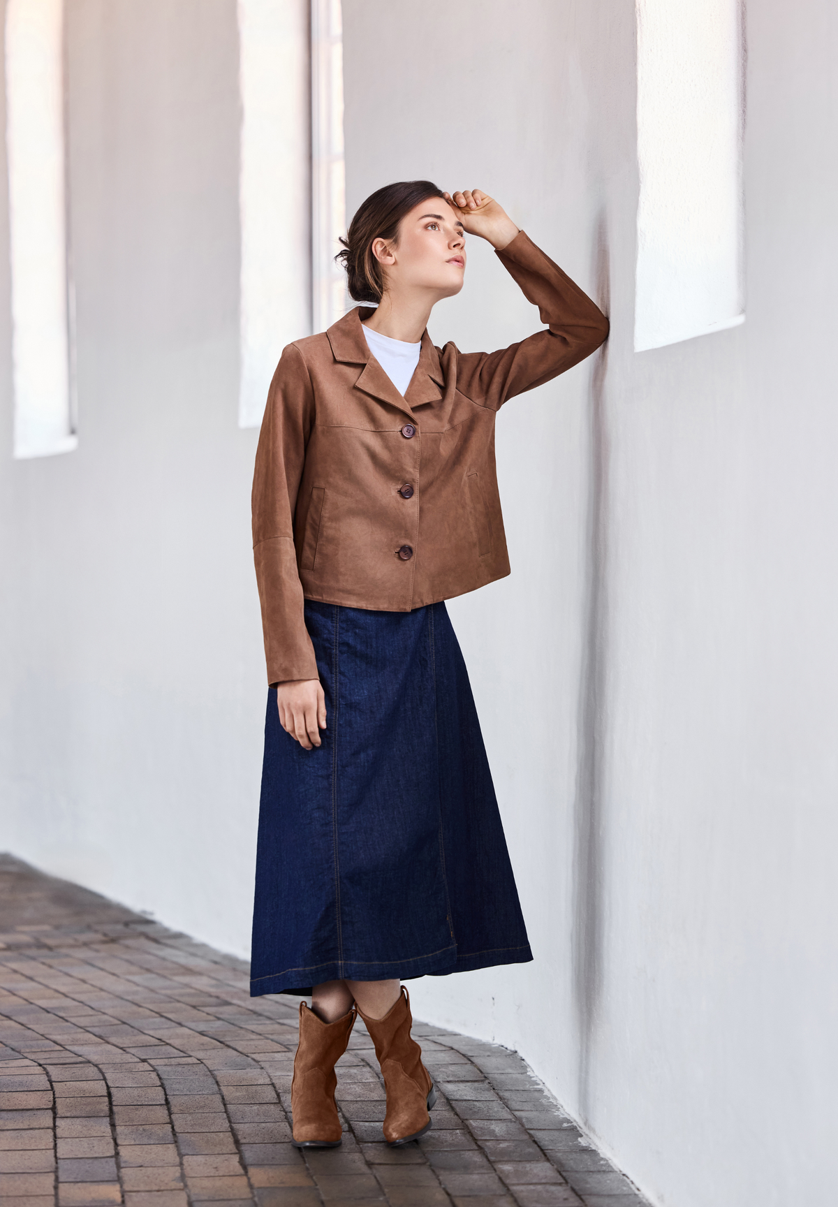 BTFCPH Jakke i ruskind med knapper Jakker Caramel