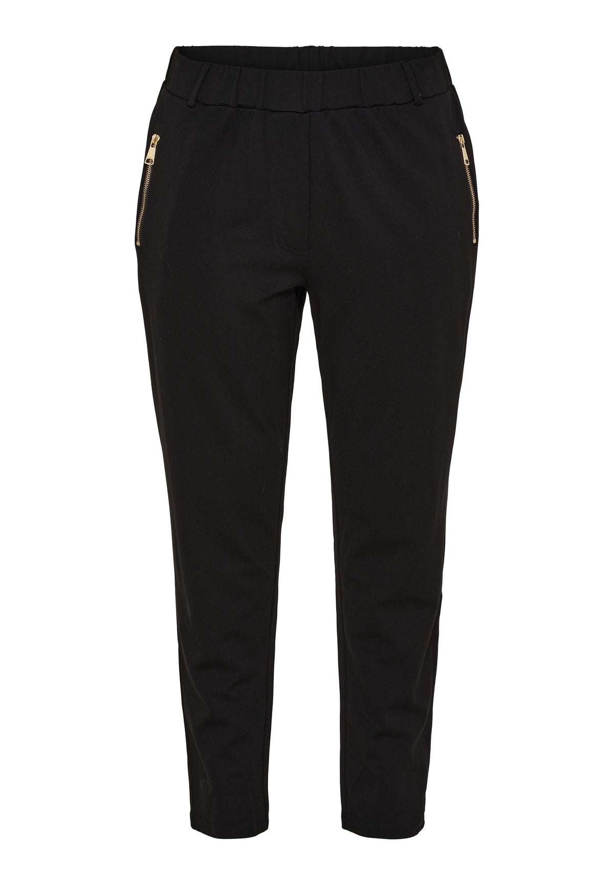 NO. 1 BY OX Klassisk bukser med lynlåslommer Bukser Sort