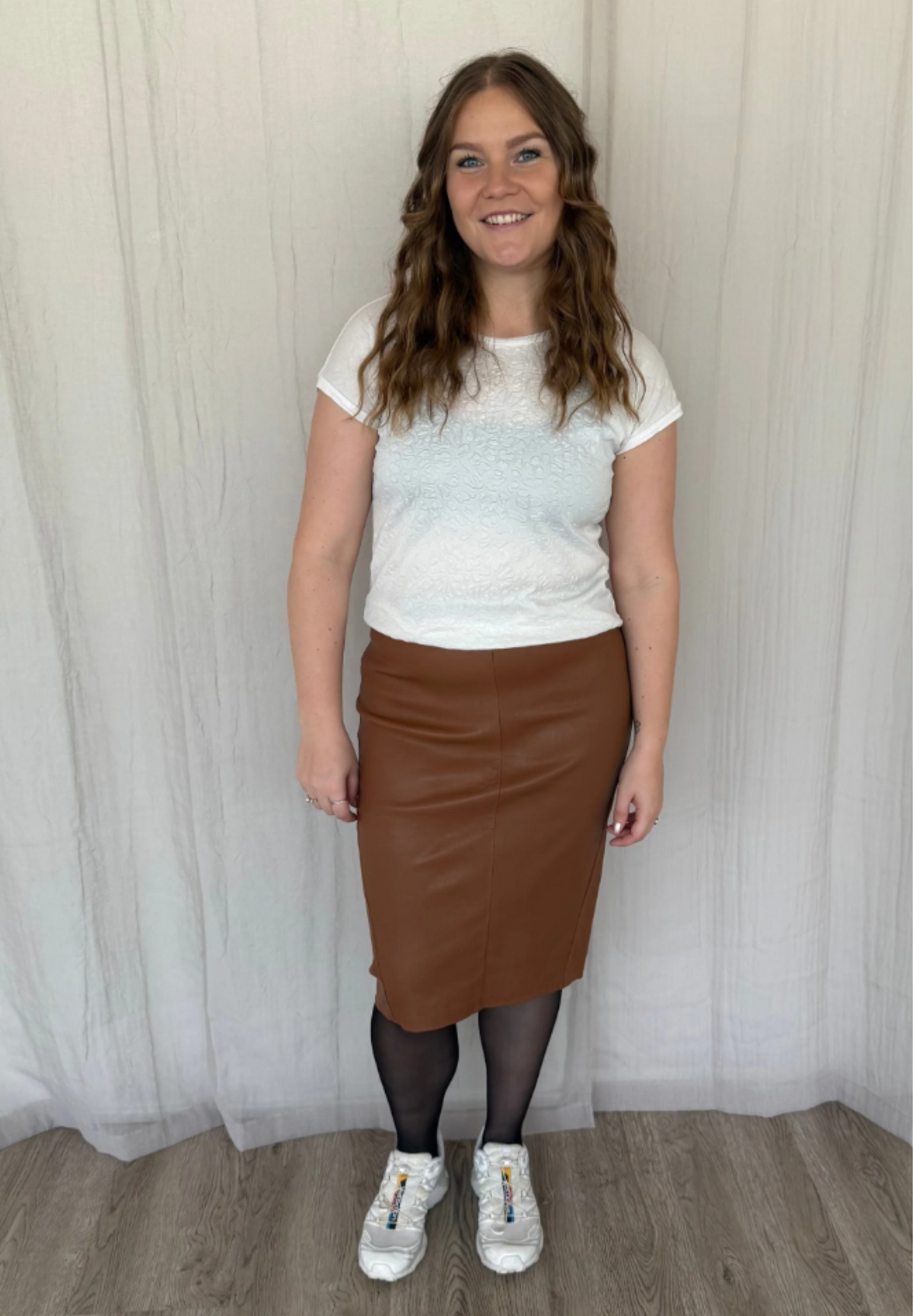 BTFCPH Knælang pencilnederdel - KOLLEKTIONSSALG Nederdele Brun