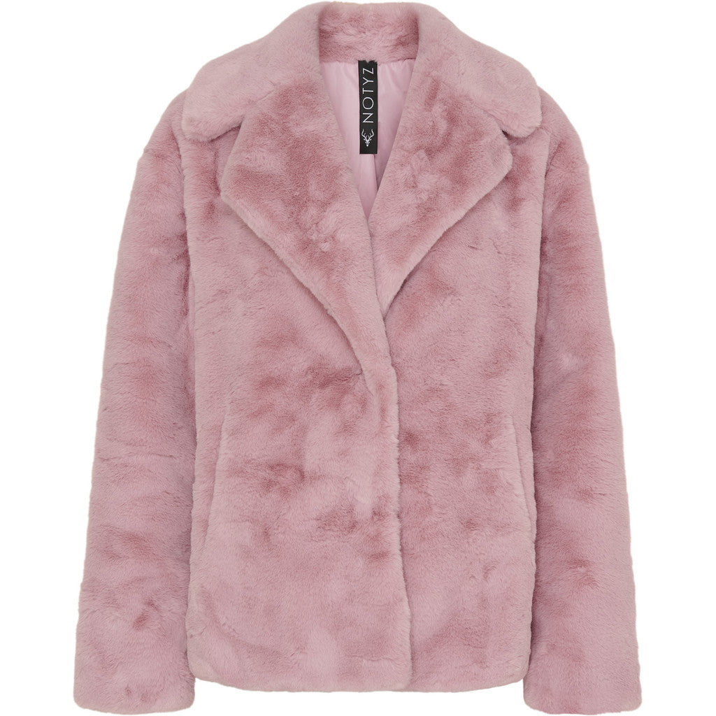 NOTYZ Kort faux fur jakke Frakker Light Lilac