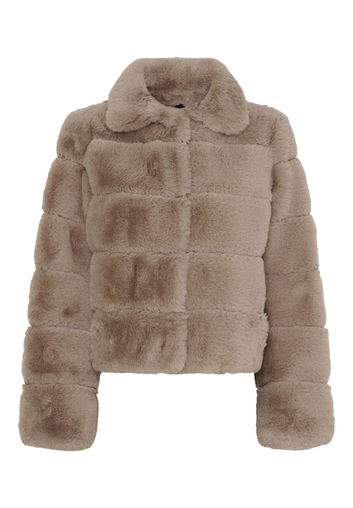 NOTYZ Kort faux fur jakke Jakker Beige
