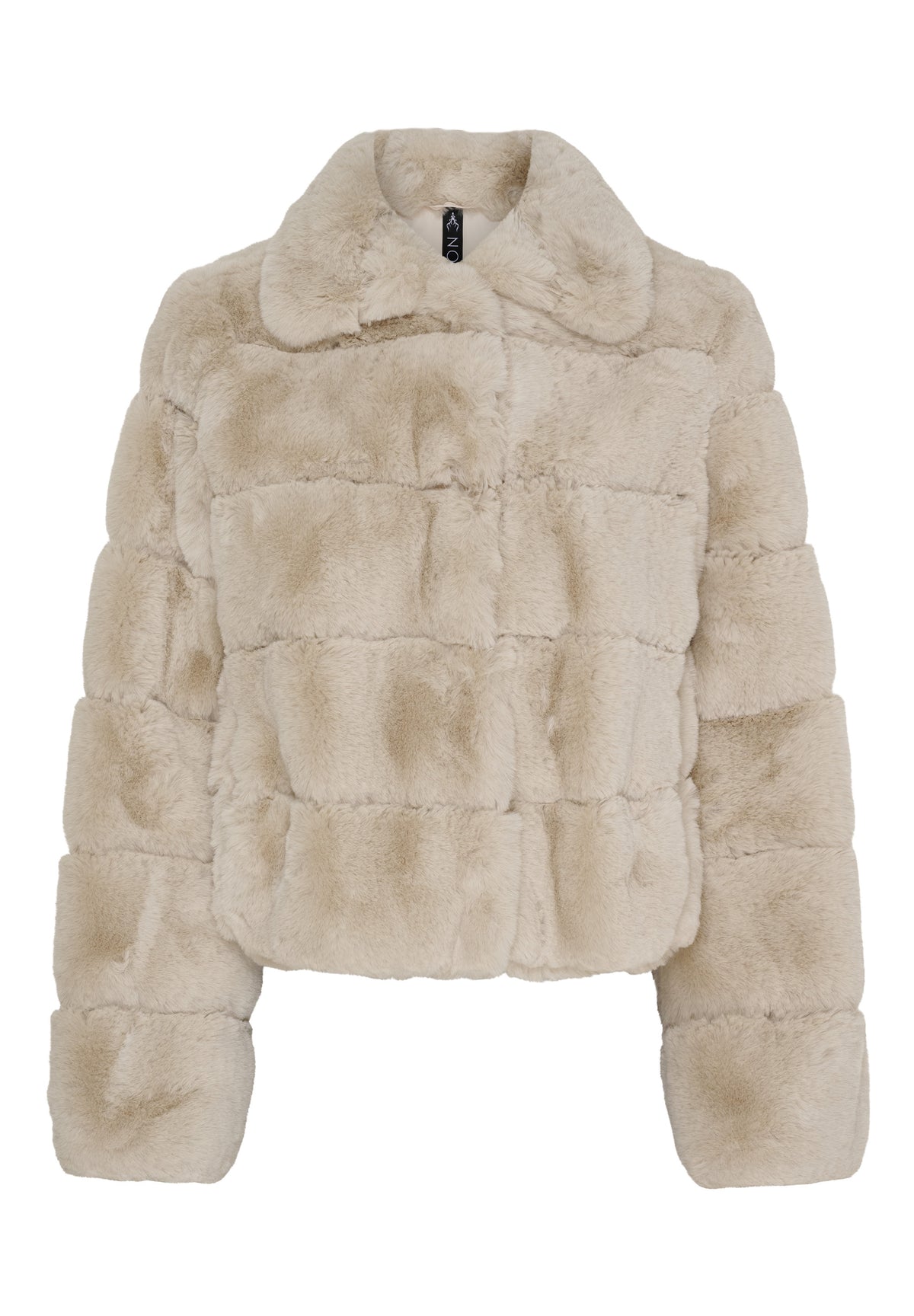 NOTYZ Kort faux fur jakke Jakker Beige