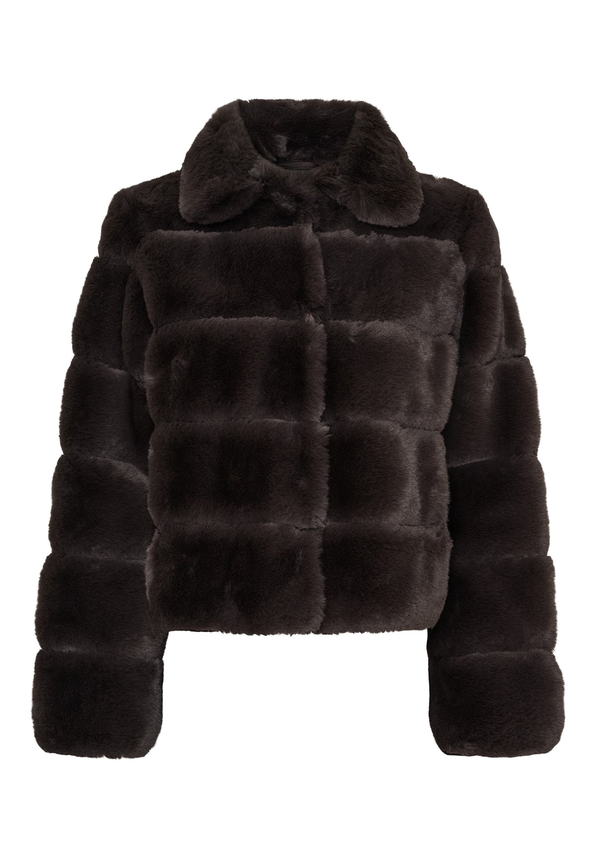 NOTYZ Kort faux fur jakke Jakker Brun