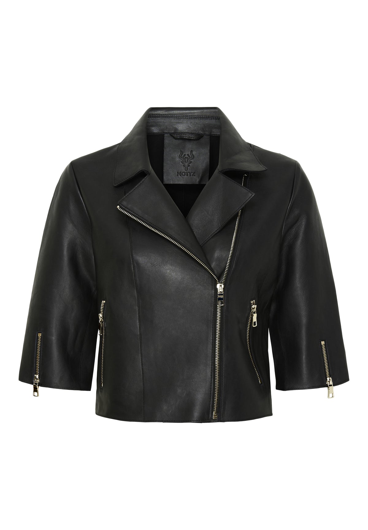 NOTYZ Kort læderjakke Blazers Sort