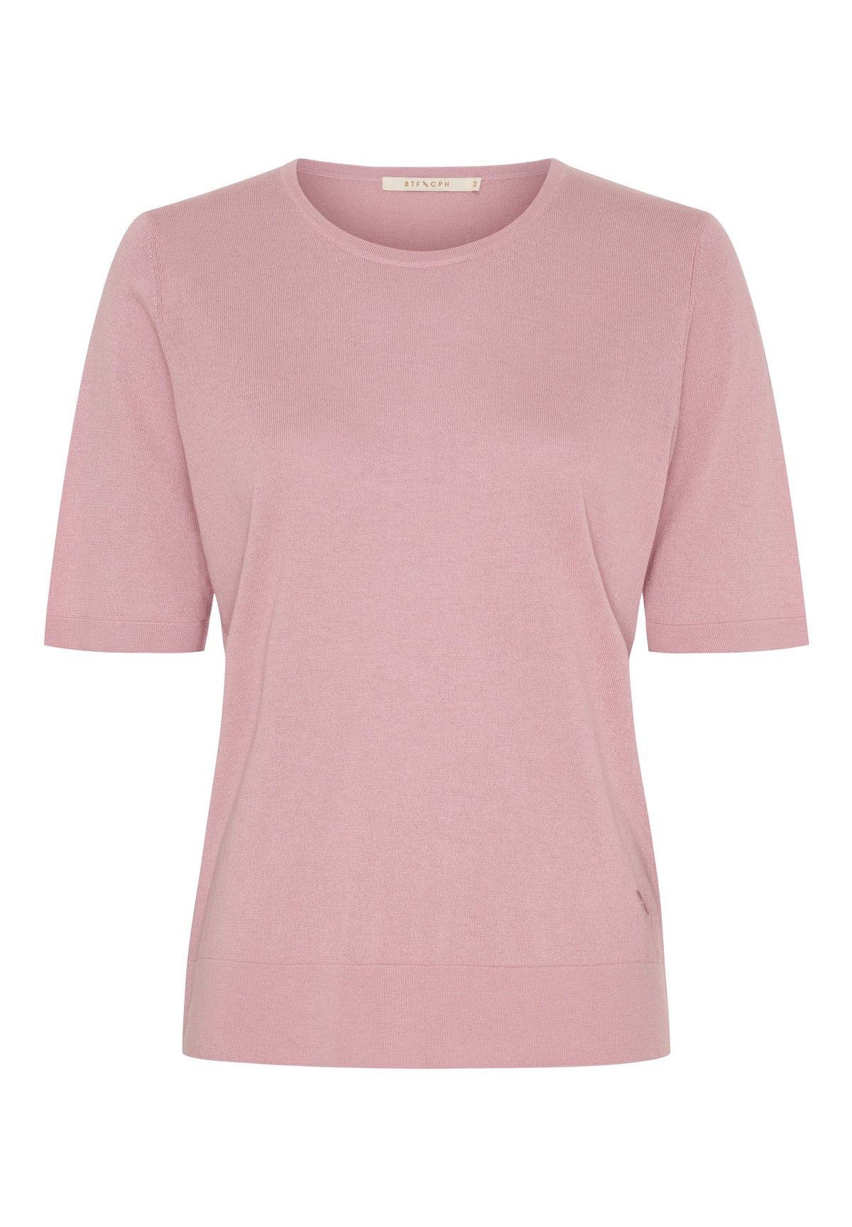 BTFCPH Kortærmet top i silke og cashmere Tops Rosa