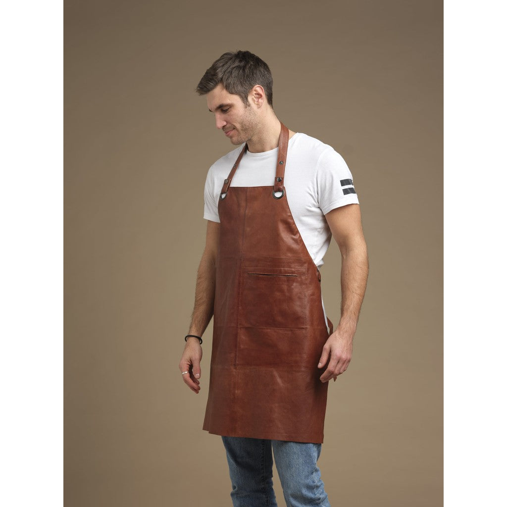 Orchid Læderforklæde Accessories Brun