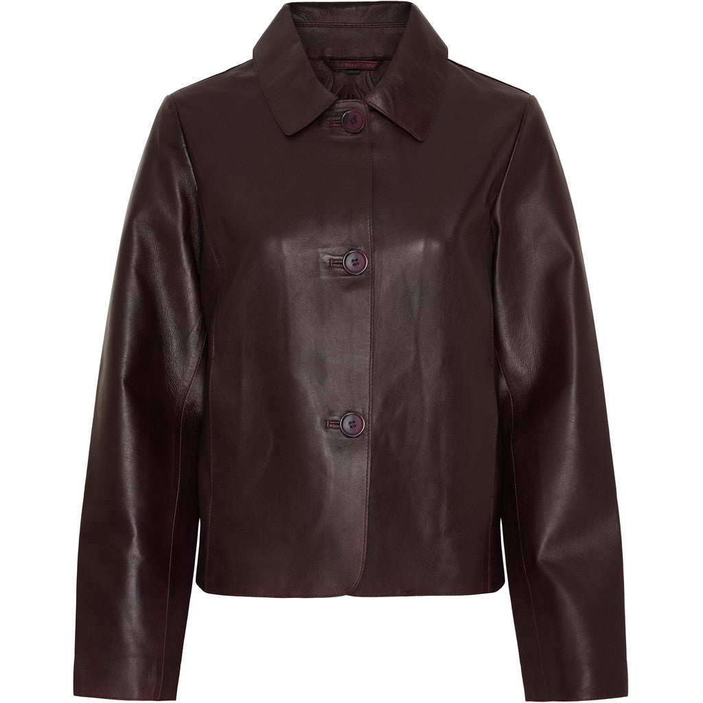 NOTYZ NOROME læderjakke Jakker Deep Maroon