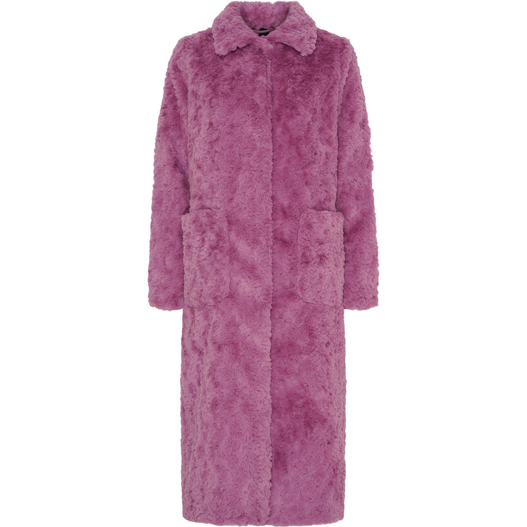 NOTYZ Lang faux fur frakke Frakker Rød