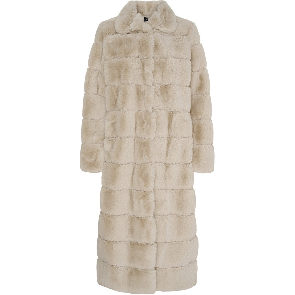NOTYZ Lang faux fur frakke Jakker Beige
