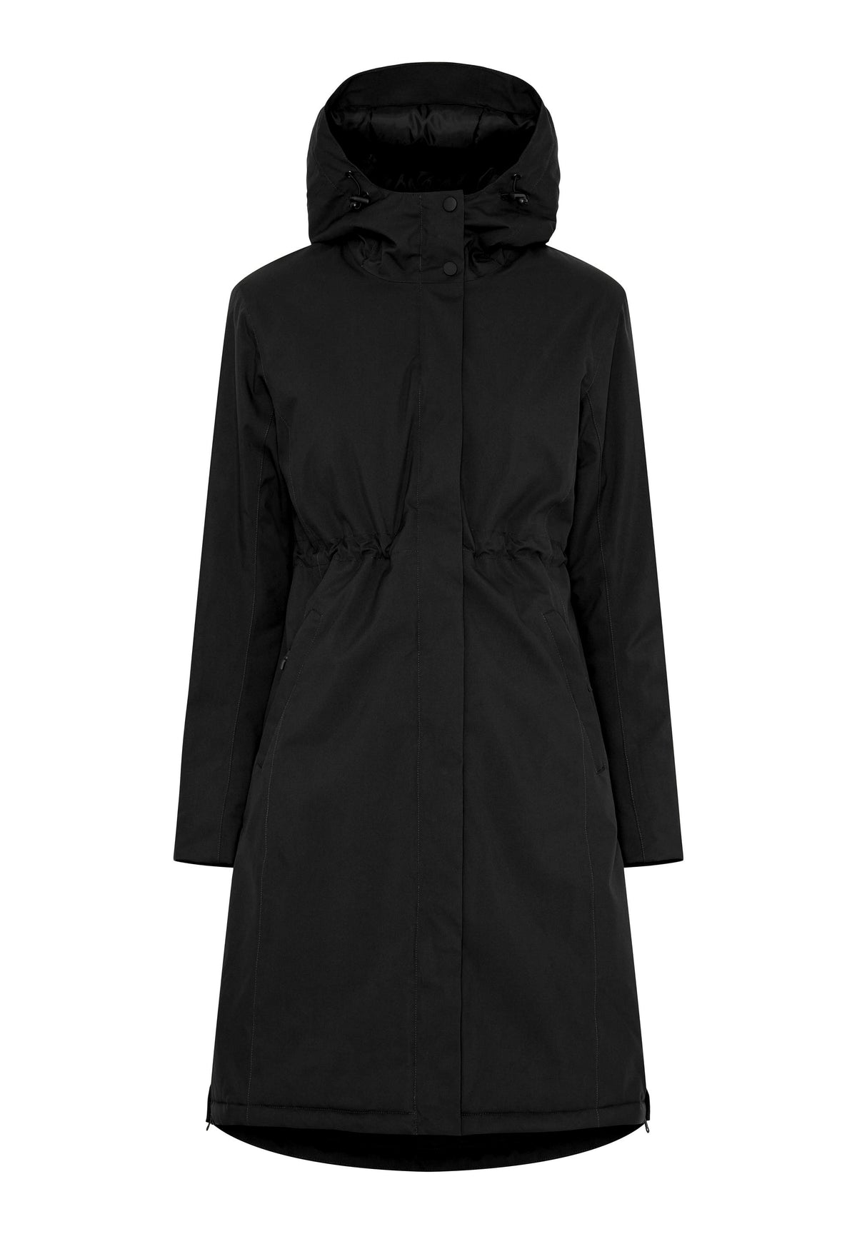 NOTYZ Lang funktionel vinterjakke Frakker Sort