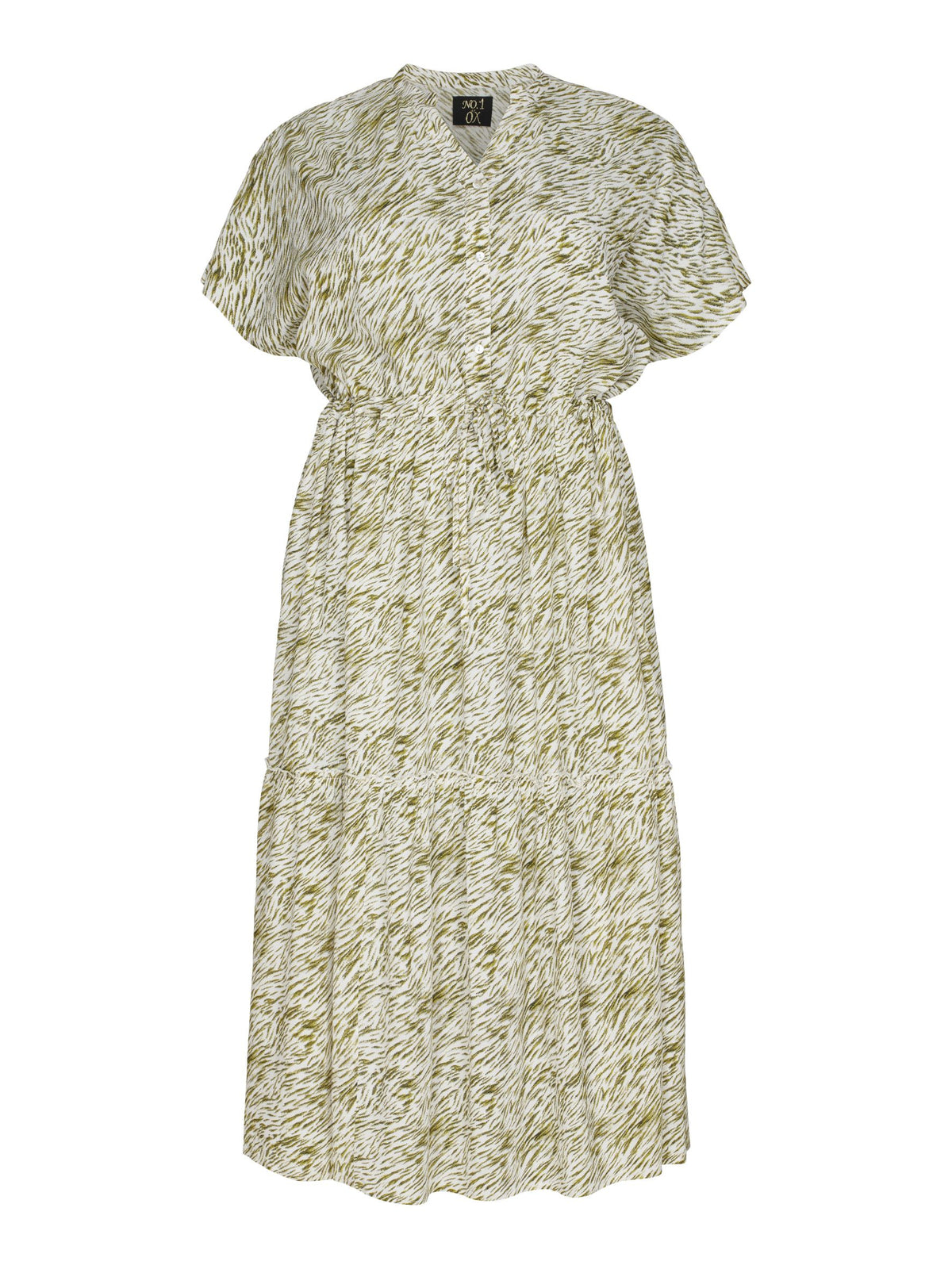 NO. 1 BY OX Lang kjole med snøre i taljen Kjoler Beige