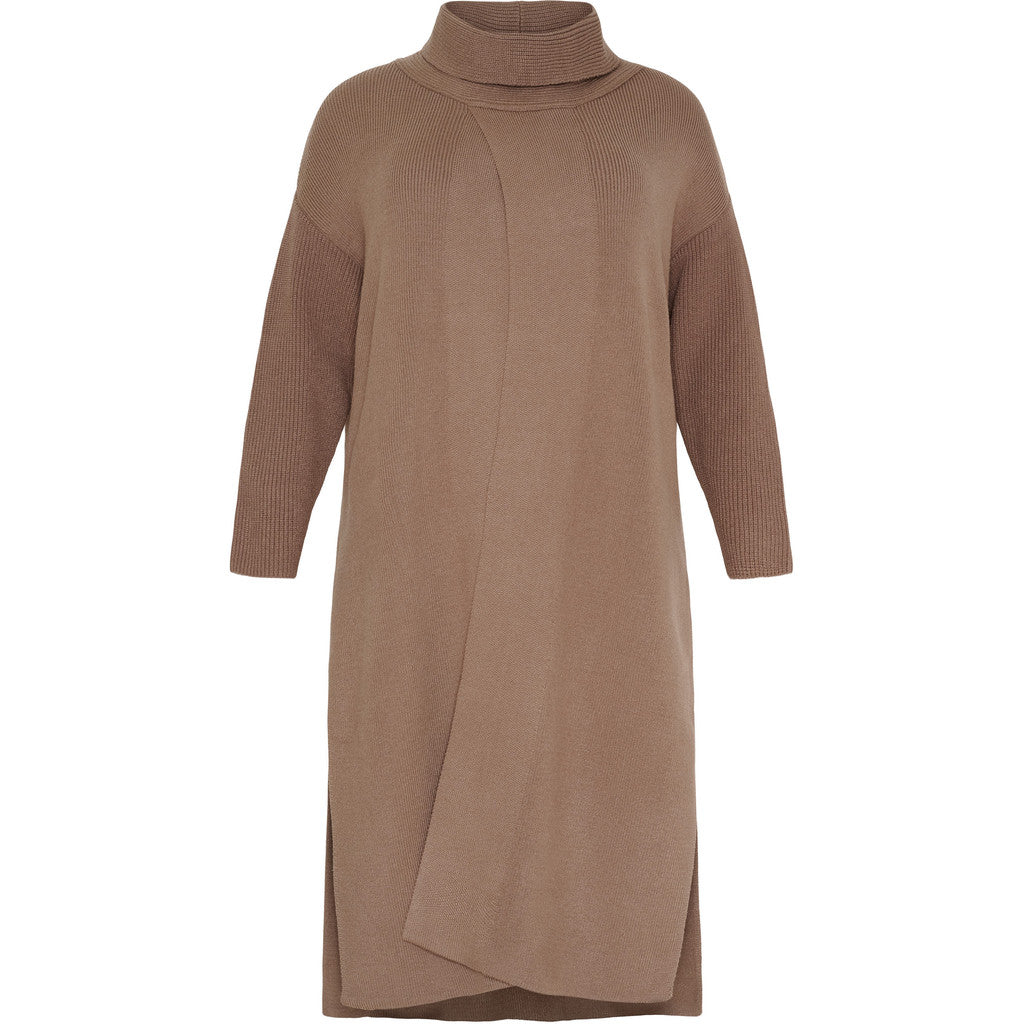 NO. 1 BY OX Lang poncho Frakker Wood Smoke Taupe