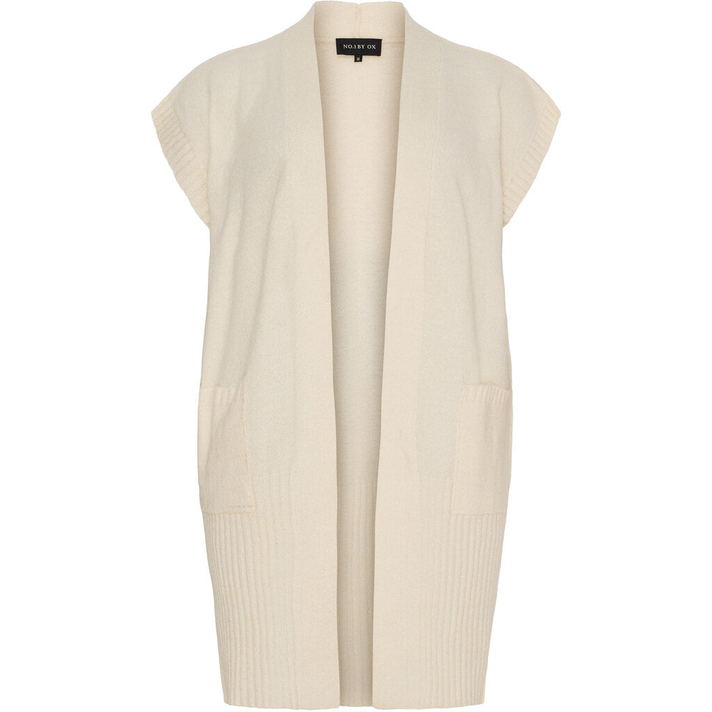 Lange Weste aus Strickwaren