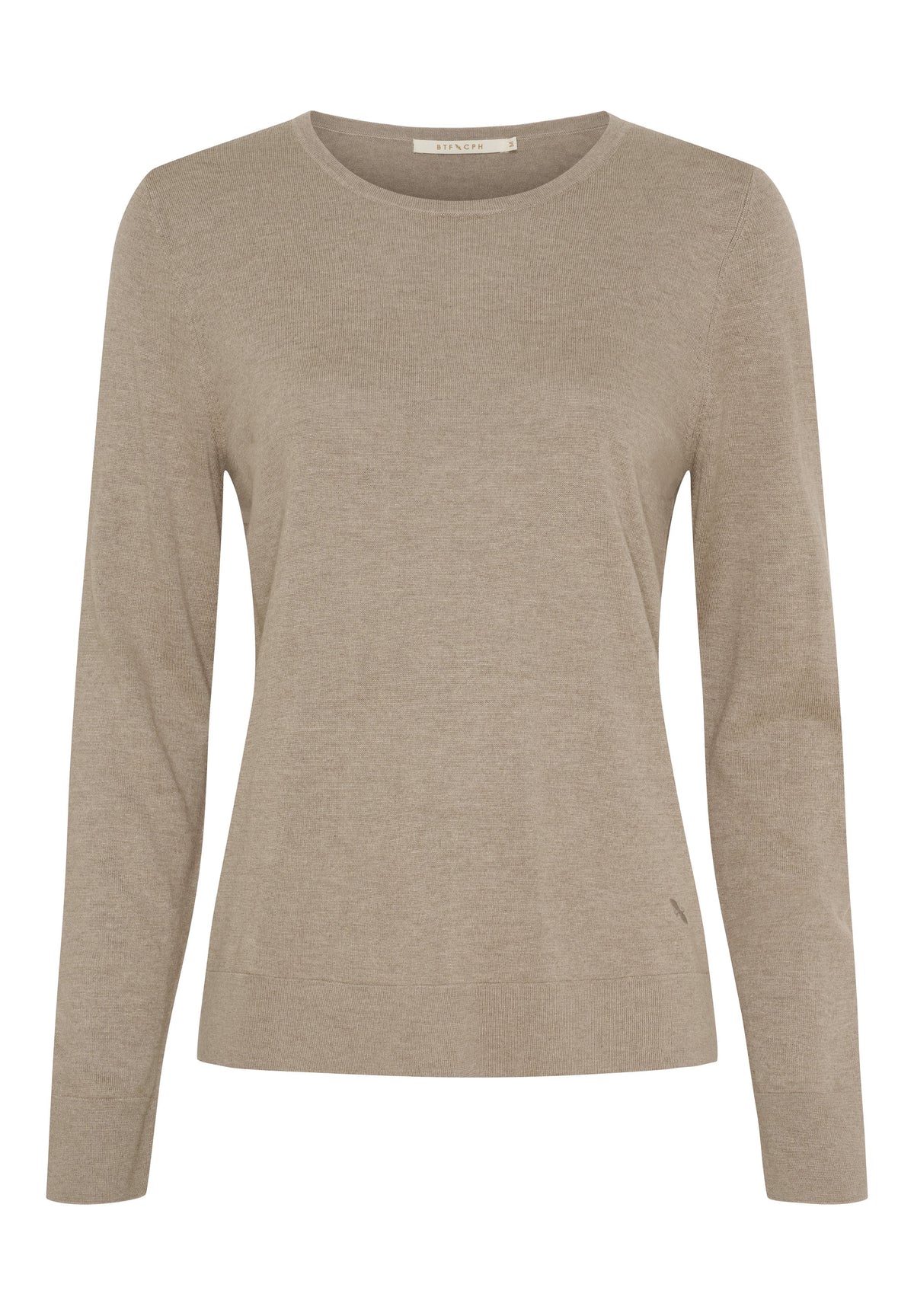 BTFCPH Langærmet top i silke og cashmere Tops Brun