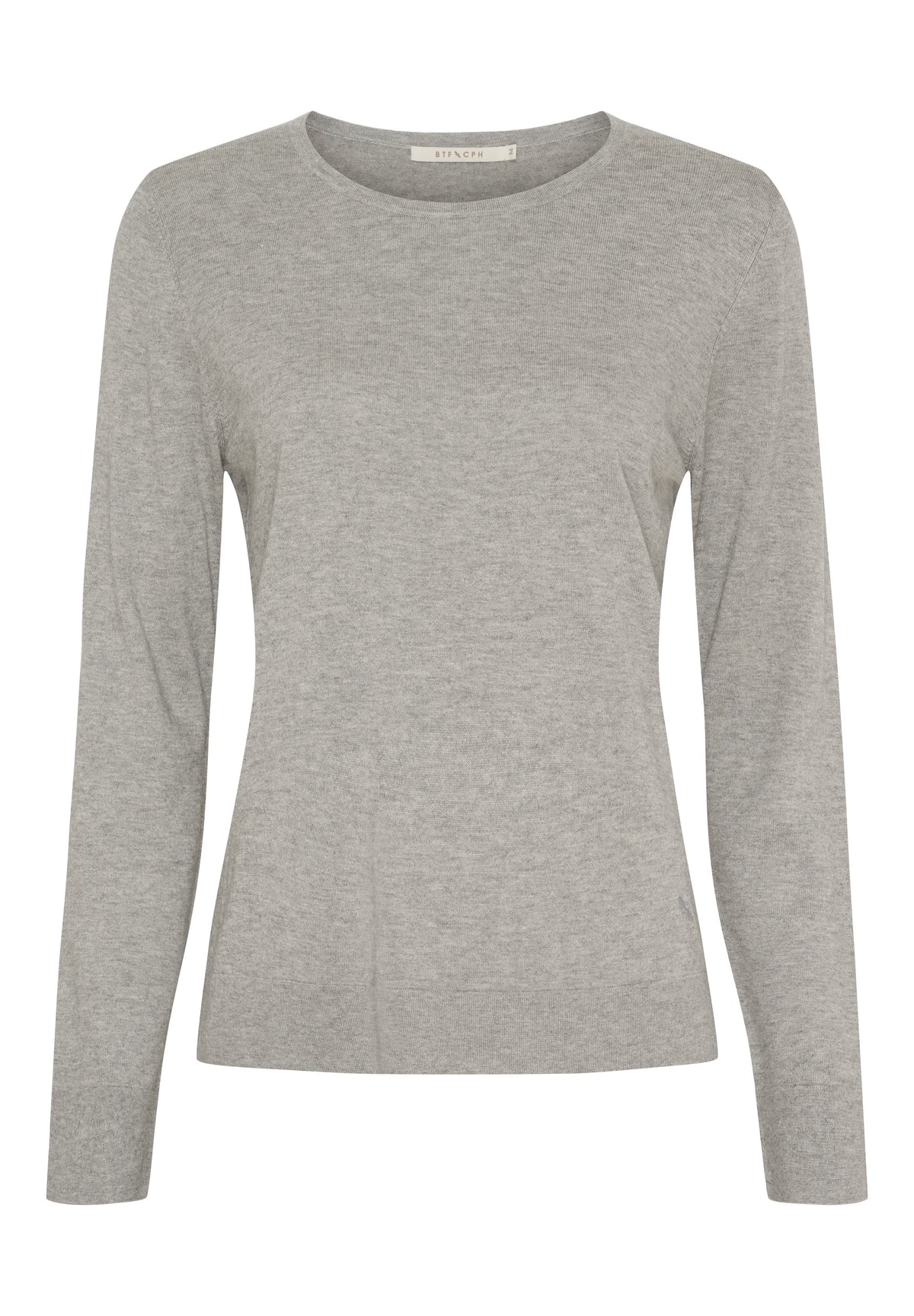 BTFCPH Langærmet top i silke og cashmere Tops Grå