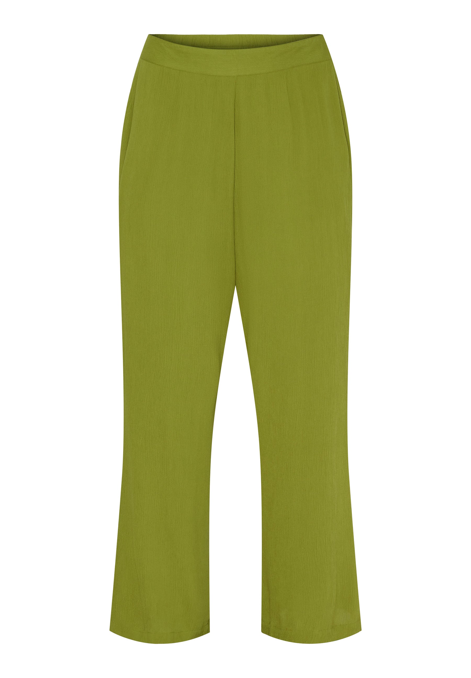 NO. 1 BY OX Let og løs buks med elastik Bukser Golden Cypress Green