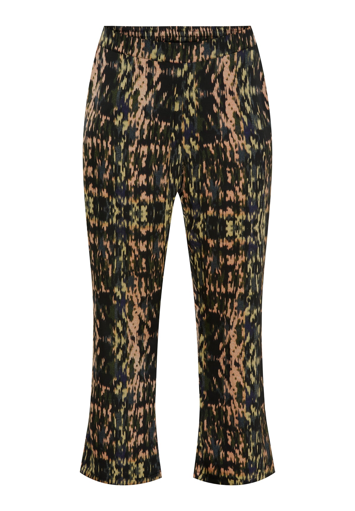 NO. 1 BY OX Løse bukser med print Bukser Army Green w Dark Blue graphic print