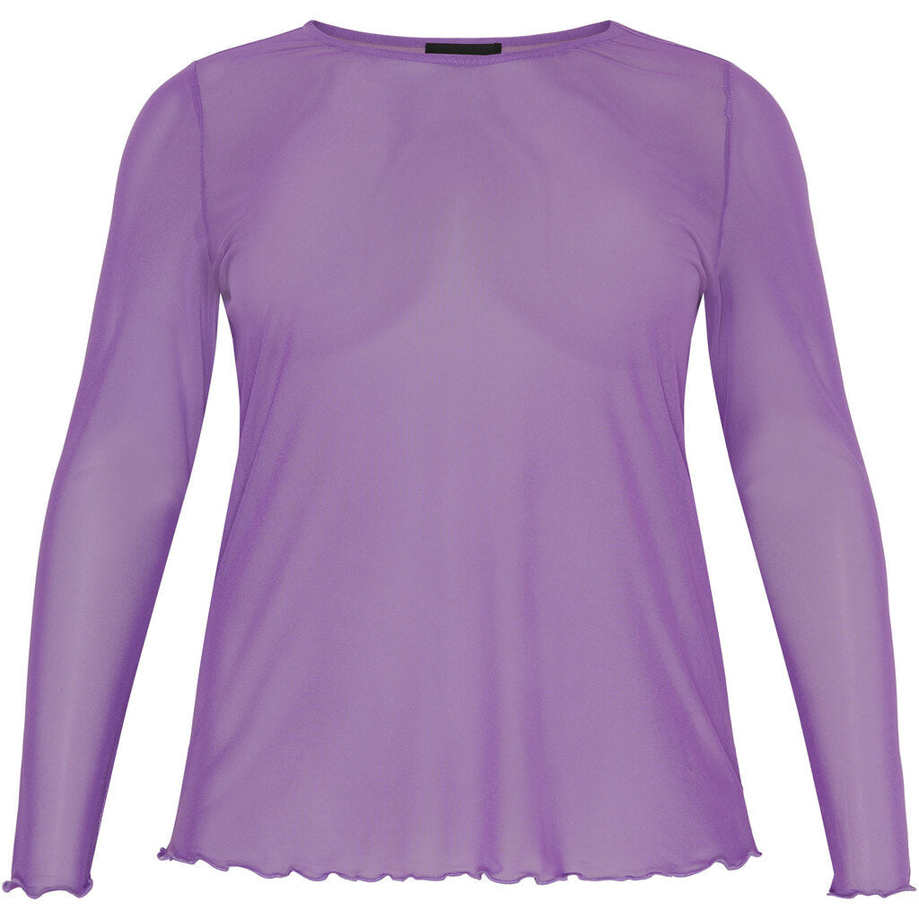 NO. 1 BY OX Mesh bluse Bluser Paisley Purple