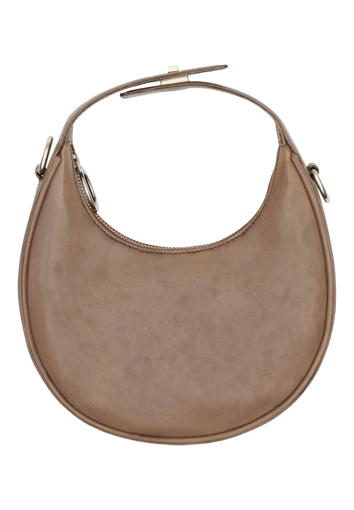 BTFCPH Mini Hobo skindtaske Tasker Mocha w. Silver acc.