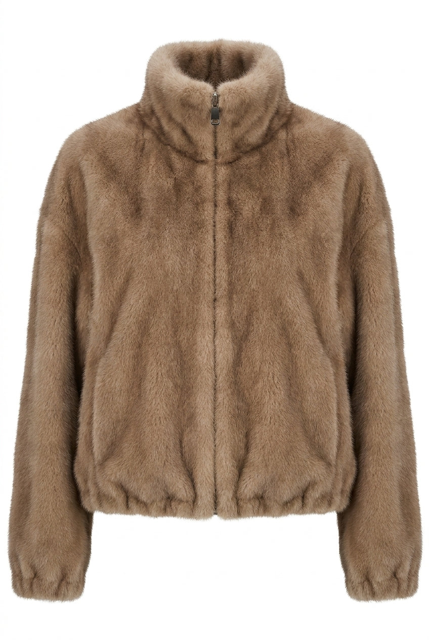 NOTYZ NOFINDLAY FAUX FUR BOMBER Jakker Brun