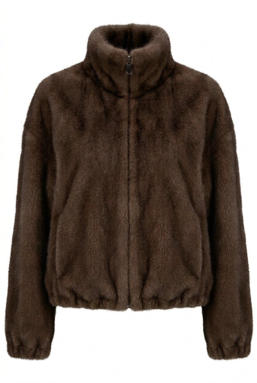 NOTYZ NOFINDLAY FAUX FUR BOMBER Jakker Brun