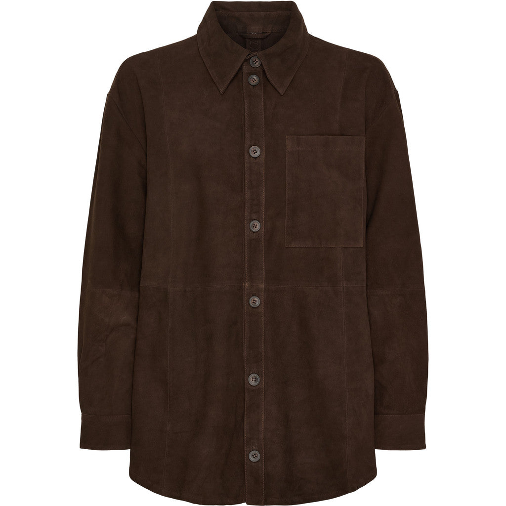NOTYZ NOHOUSTON Shirt Skjorter Dark Chocolate Brown