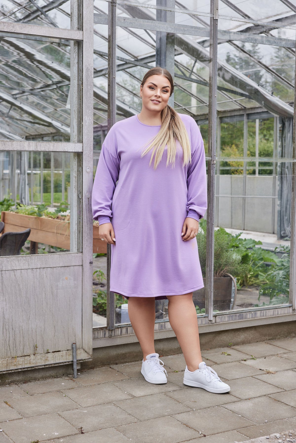 NO. 1 BY OX Sweatshirt kjole Sweat Light Paisley Purple