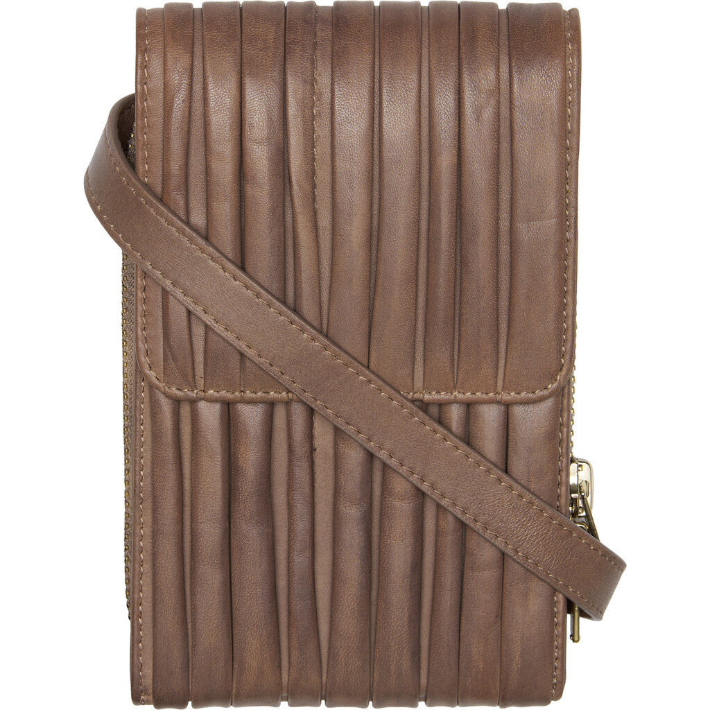 BTFCPH Plisseret mobiltaske Tasker Brun