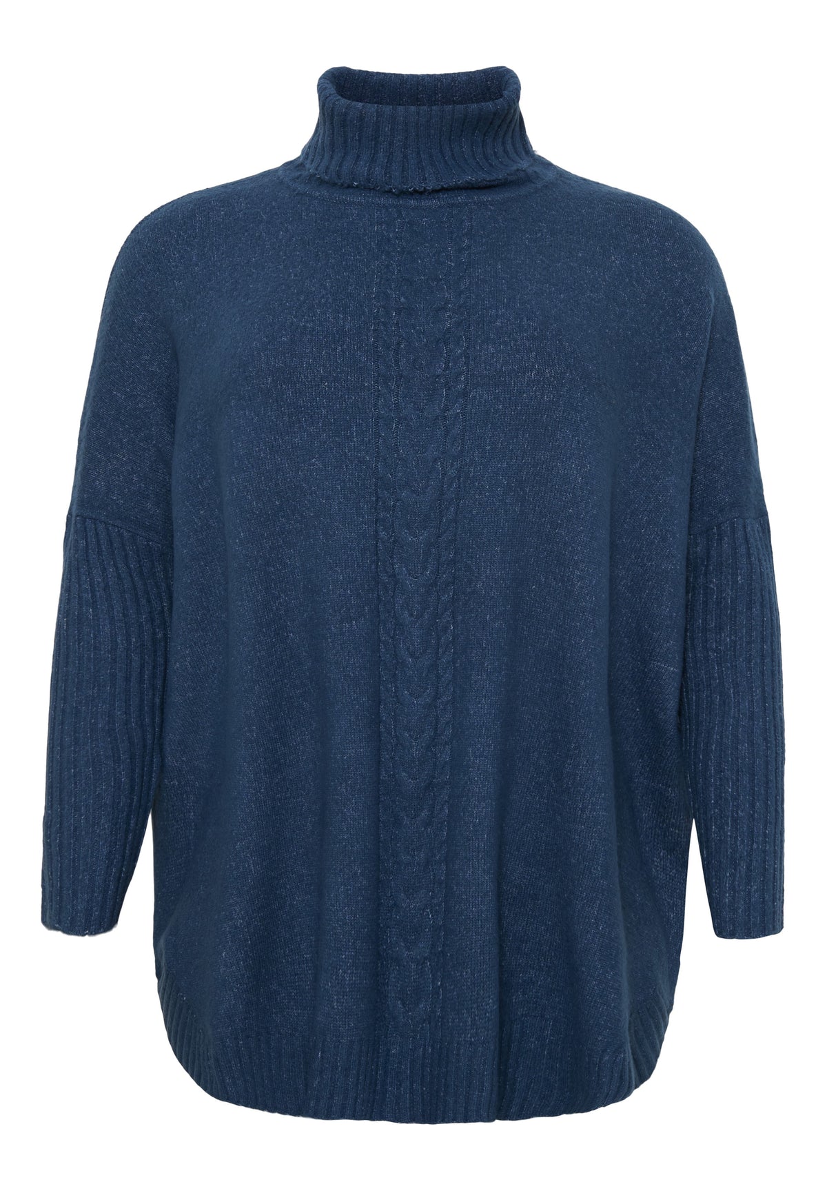 NO. 1 BY OX Poncho med rullekrave Poncho Blå