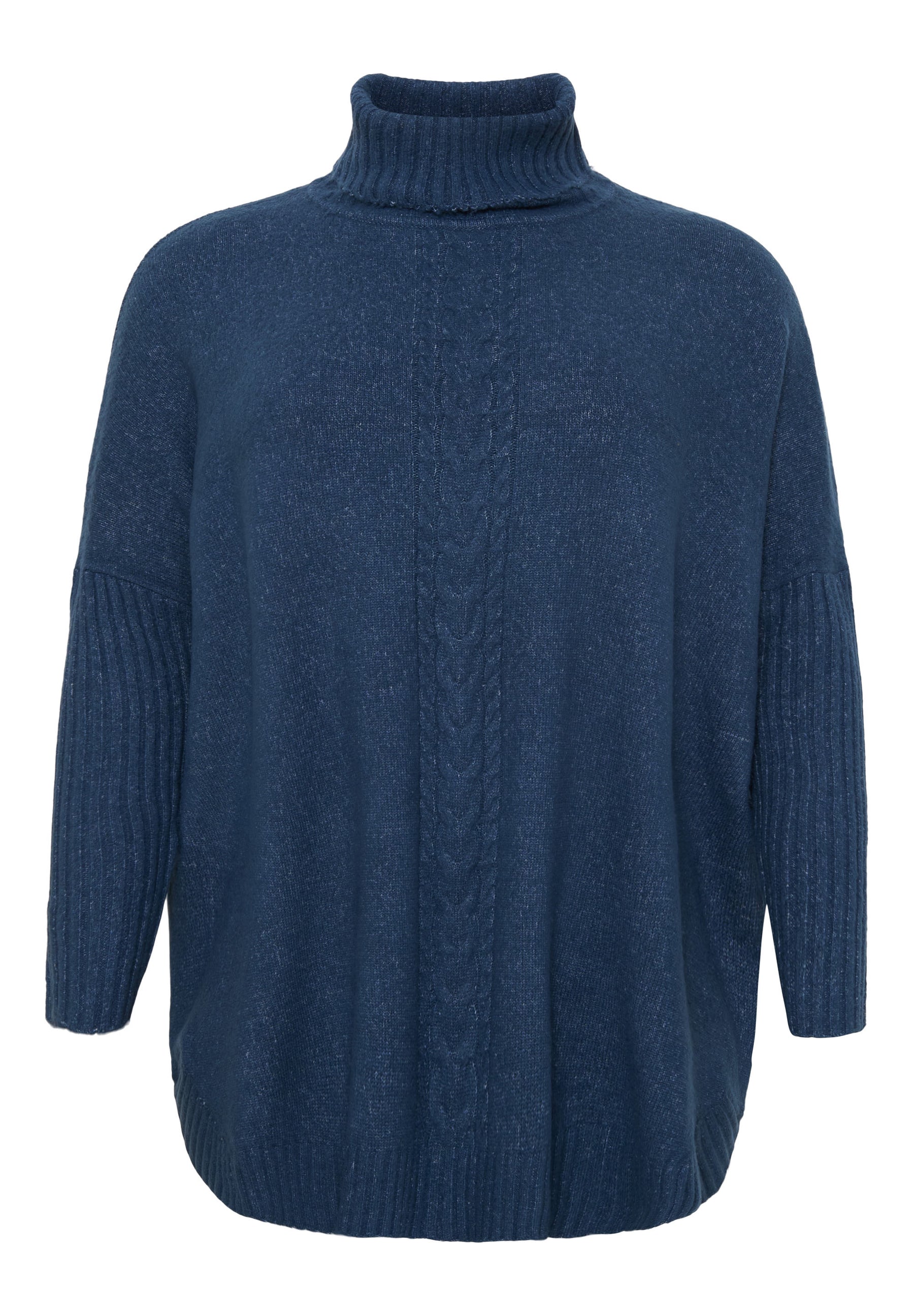 NO. 1 BY OX Poncho med rullekrave Poncho Blå