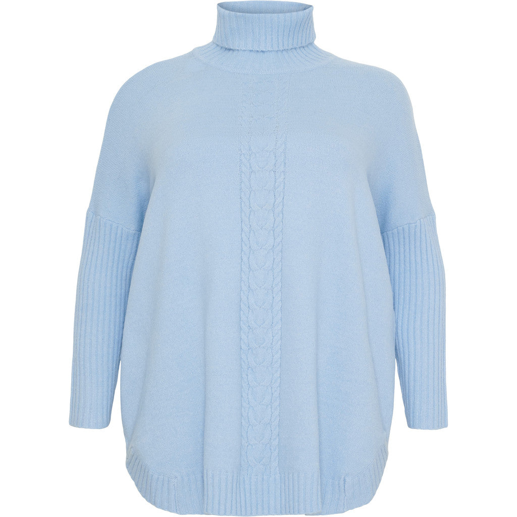 NO. 1 BY OX Poncho med rullekrave Poncho Blå