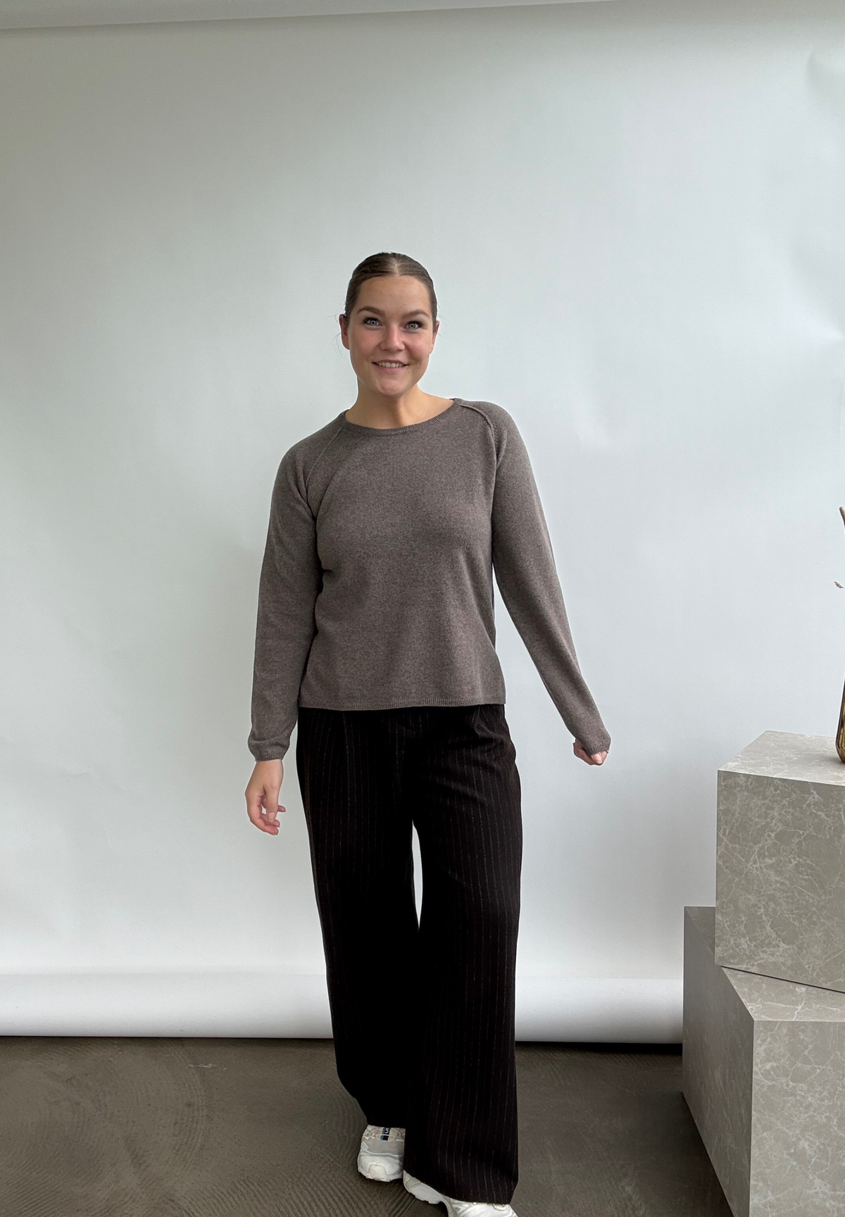 BTFCPH Pullover i cashmere blanding Pullovers Ash Brown Melange