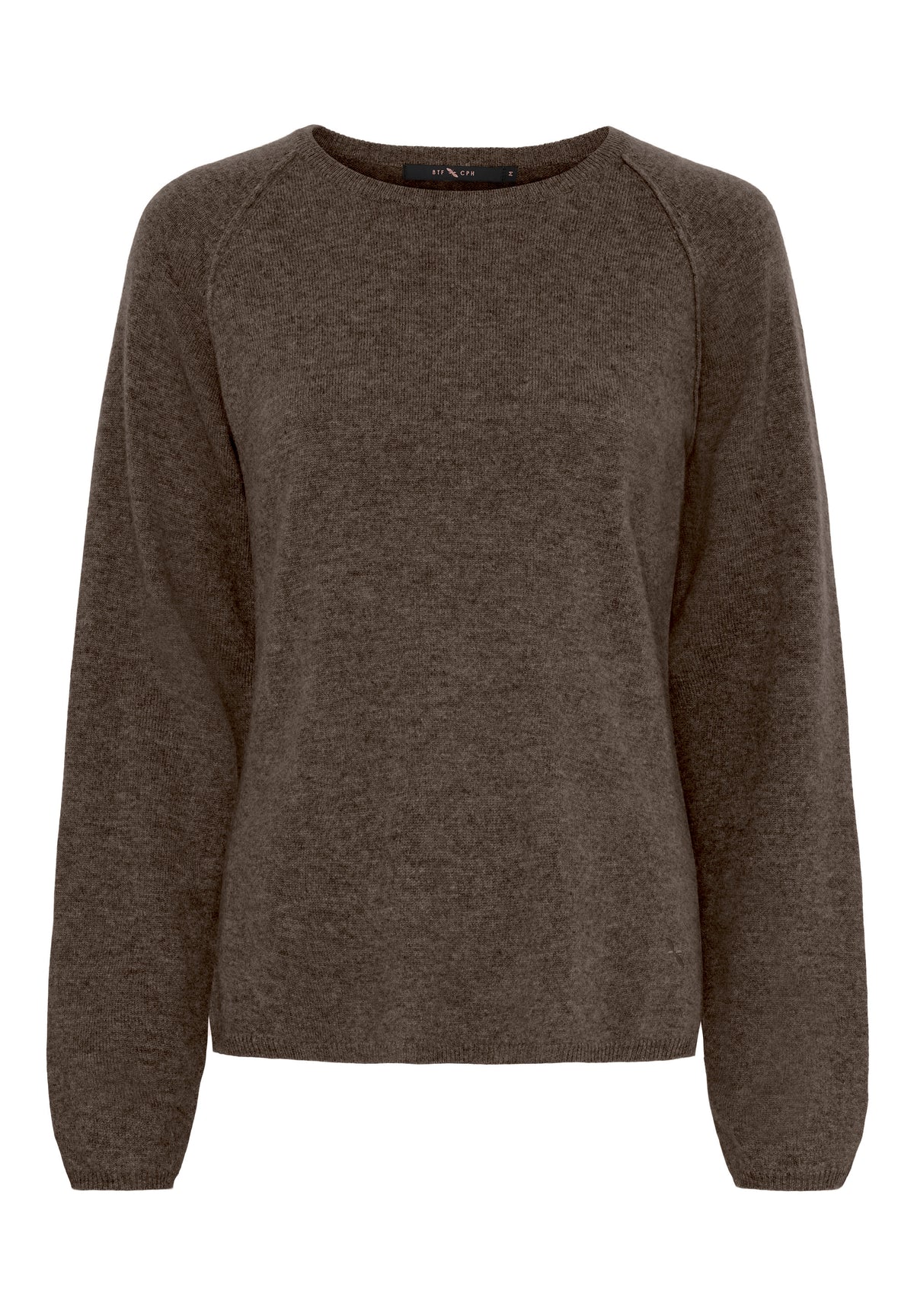 BTFCPH Pullover i cashmere blanding Pullovers Dark Brown Melange