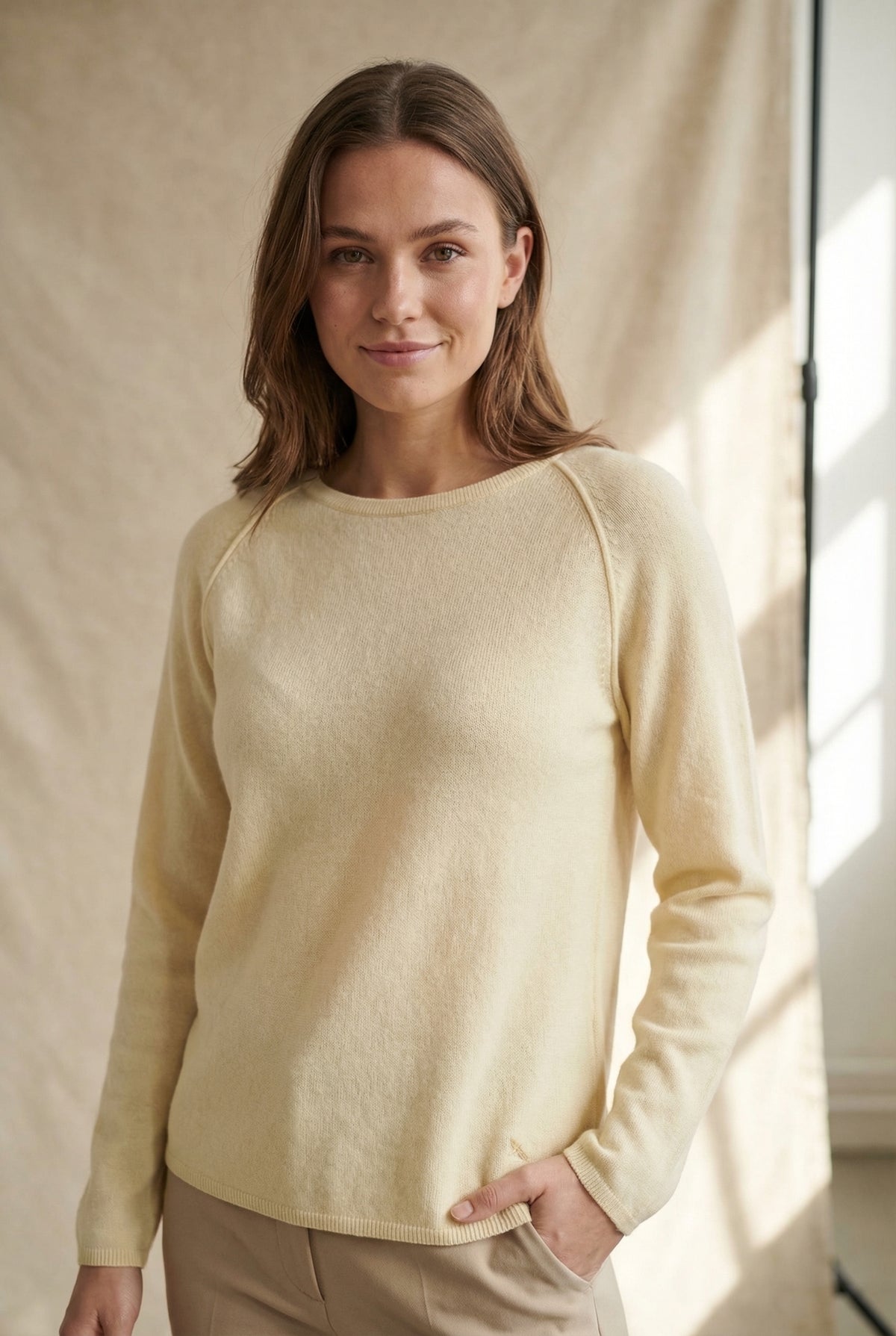 BTFCPH Pullover i cashmere blanding Pullovers French Vanilla