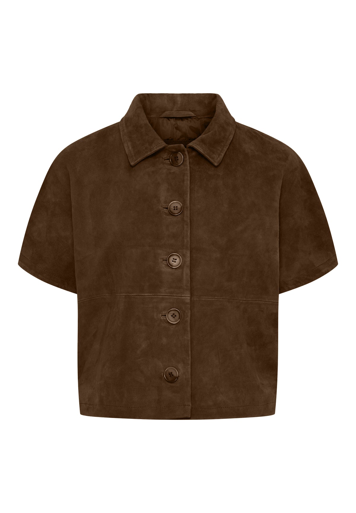 BTFCPH Ruskindsjakke med korte ærmer Jakker Brun