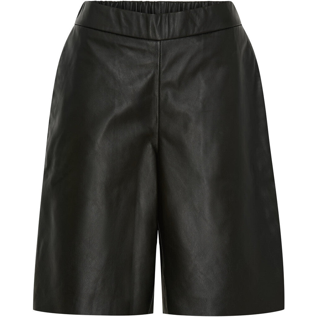 NOTYZ Bermuda lædershorts Shorts Sort