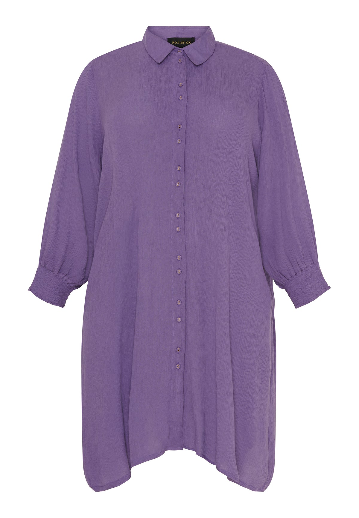 NO. 1 BY OX Skjortekjole med 3/4 ærmer Skjorter Purple Sage