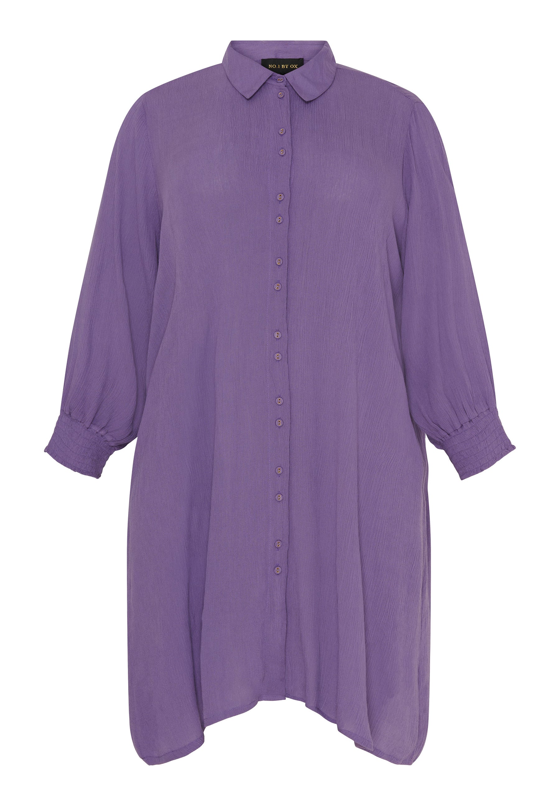 NO. 1 BY OX Skjortekjole med 3/4 ærmer Skjorter Purple Sage