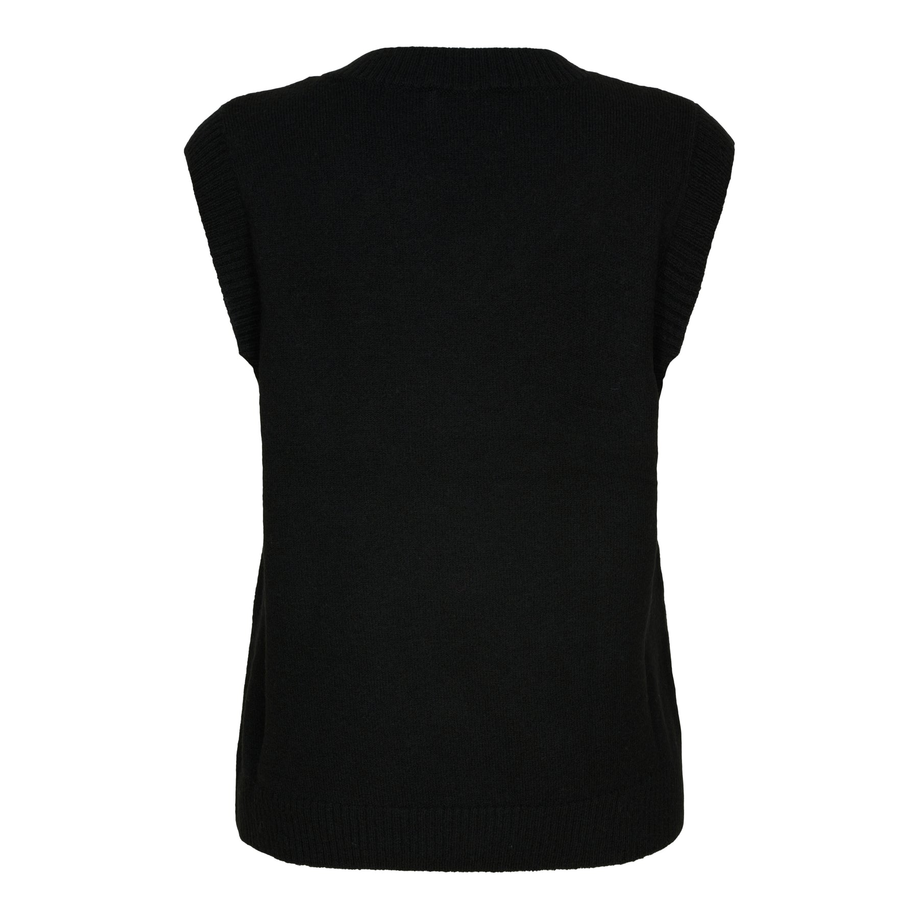 NO. 1 BY OX Slipover med V-hals Slipover Sort
