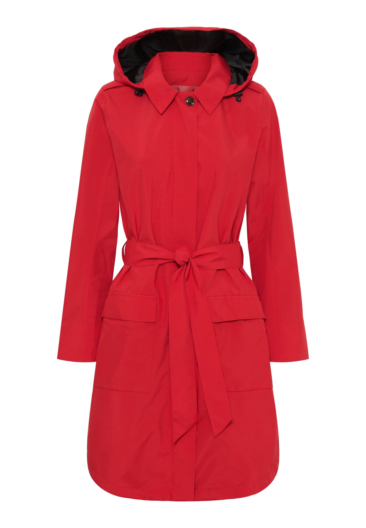 NOTYZ Funktionel overgangsjakke med bælte Frakker Rød