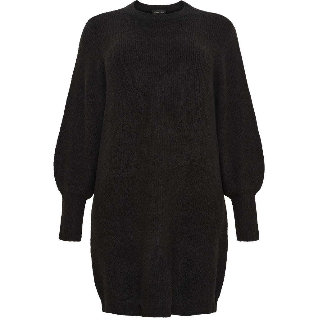 NO. 1 BY OX Strikkjole Kjoler Sort