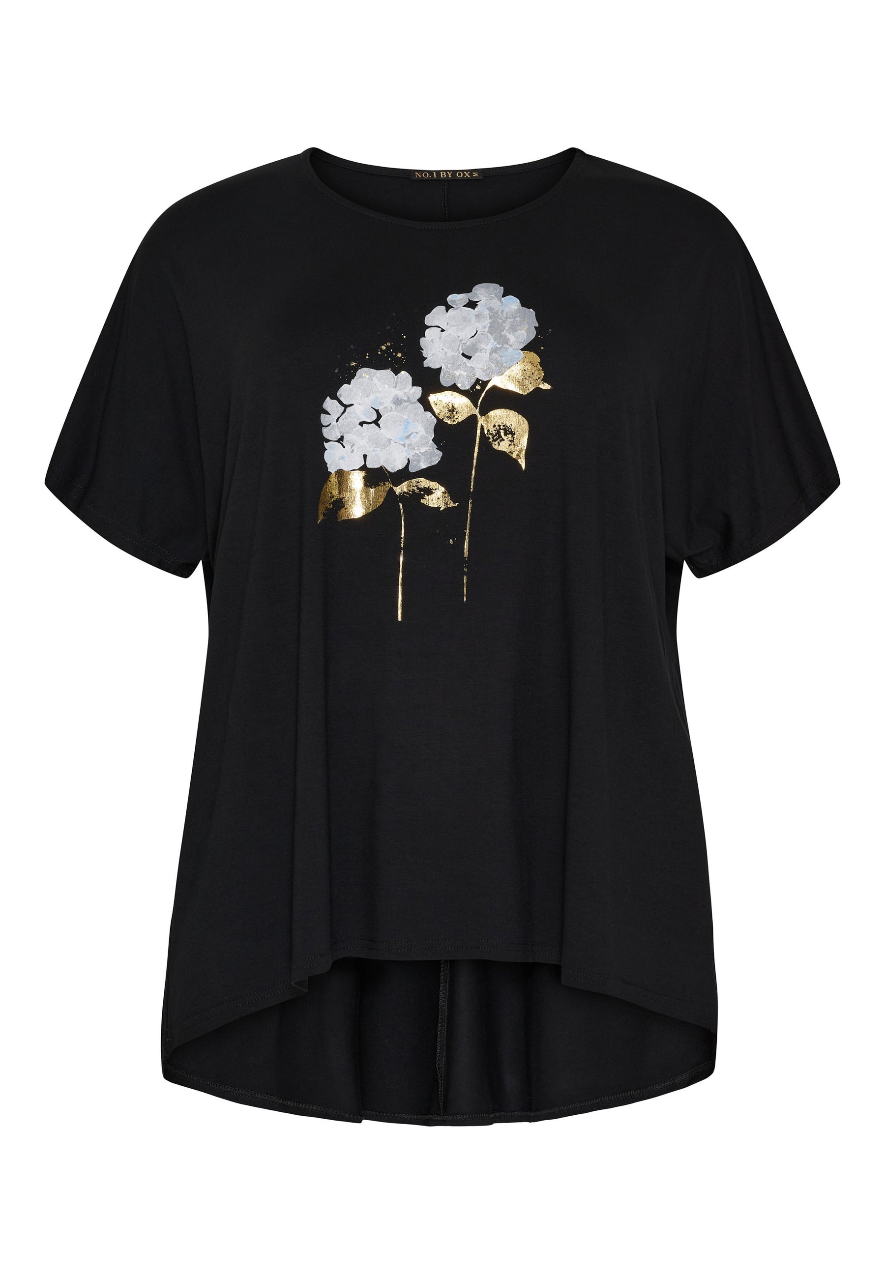 NO. 1 BY OX T-shirt med batwing-ærmer T-shirts Sort